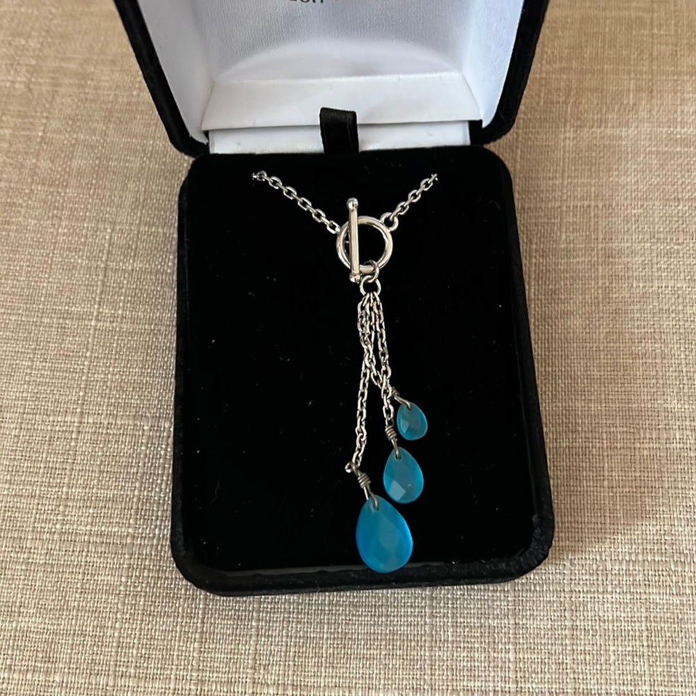 Touchstone crystal tier necklace